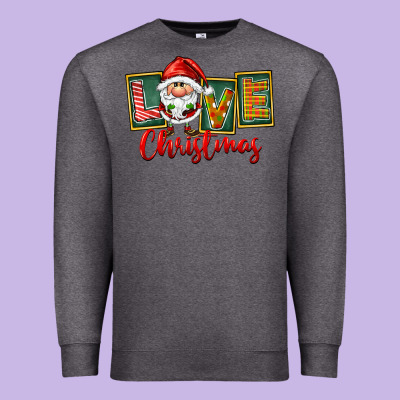 Love Christmas Gnome Santa Premium Sweatshirt Designed By Fadigitalartstudio