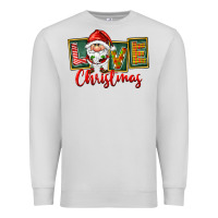 Dove Grey Love Christmas Gnome Santa Premium Sweatshirt - FaDigitalArtStudio