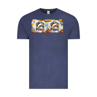 Vintage Denim When You're Dead Inside But It's Christmas Hippie Skeleton Santa Vintage Tee - Artiststas