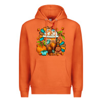 Carrot Thanksgiving Frappe Coffee Premium Hoodie - FaDigitalArtStudio