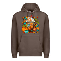 Coffee Thanksgiving Frappe Coffee Premium Hoodie - FaDigitalArtStudio