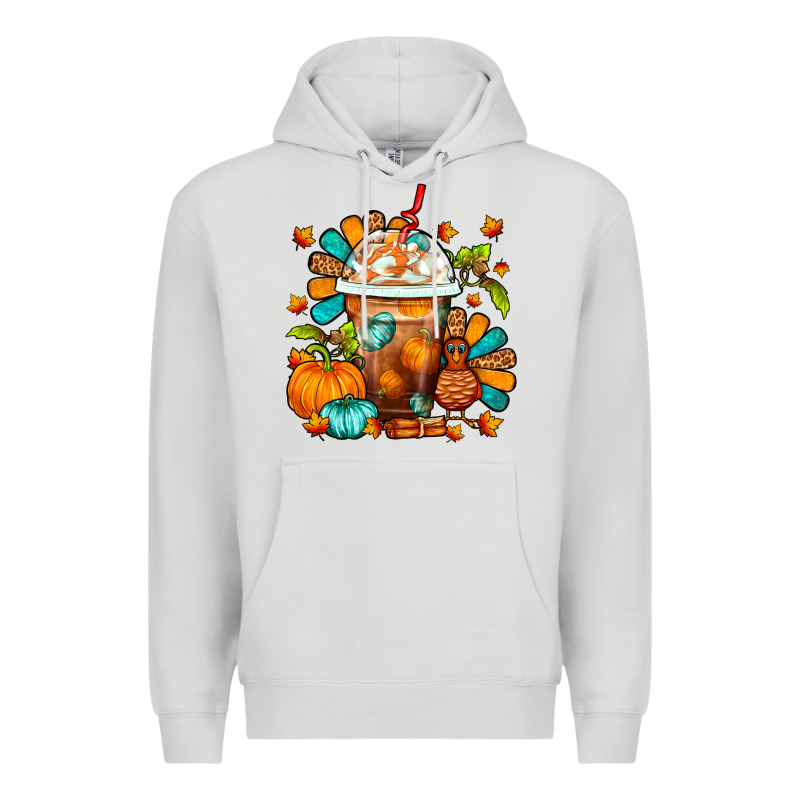 Thanksgiving Frappe Coffee Premium Hoodie by FaDigitalArtStudio | Teevron