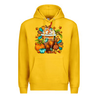 Lemon Thanksgiving Frappe Coffee Premium Hoodie - FaDigitalArtStudio