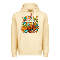 Pina Colada Thanksgiving Frappe Coffee Premium Hoodie - FaDigitalArtStudio