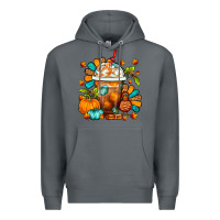 Rock Thanksgiving Frappe Coffee Premium Hoodie - FaDigitalArtStudio