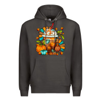 Smoke Thanksgiving Frappe Coffee Premium Hoodie - FaDigitalArtStudio