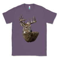 Lavender white tailed buck deer head Classic Tee - LillyAllenDesigns