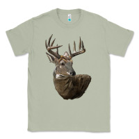 Matcha white tailed buck deer head Classic Tee - LillyAllenDesigns