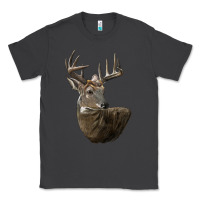 Smoke white tailed buck deer head Classic Tee - LillyAllenDesigns