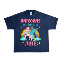 Navy unicorns are born in june Urban Heavy Tee - Jasminsmagicworld