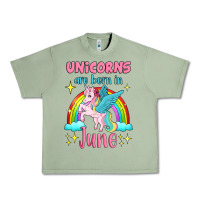 Oil Green unicorns are born in june Urban Heavy Tee - Jasminsmagicworld