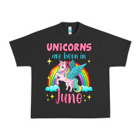 Pigment Black unicorns are born in june Urban Heavy Tee - Jasminsmagicworld