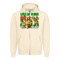 Sandshell St. Patrick's little miss pot of gold Zipper Hoodie - OliviaCreatesArt