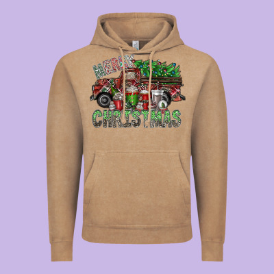 Merry Christmas Vintage Hoodie Designed By Sublimationcraftshop