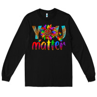 Black LGBTQ+ you matter with leopard Long Sleeve Tee - NancyCooperArtShop