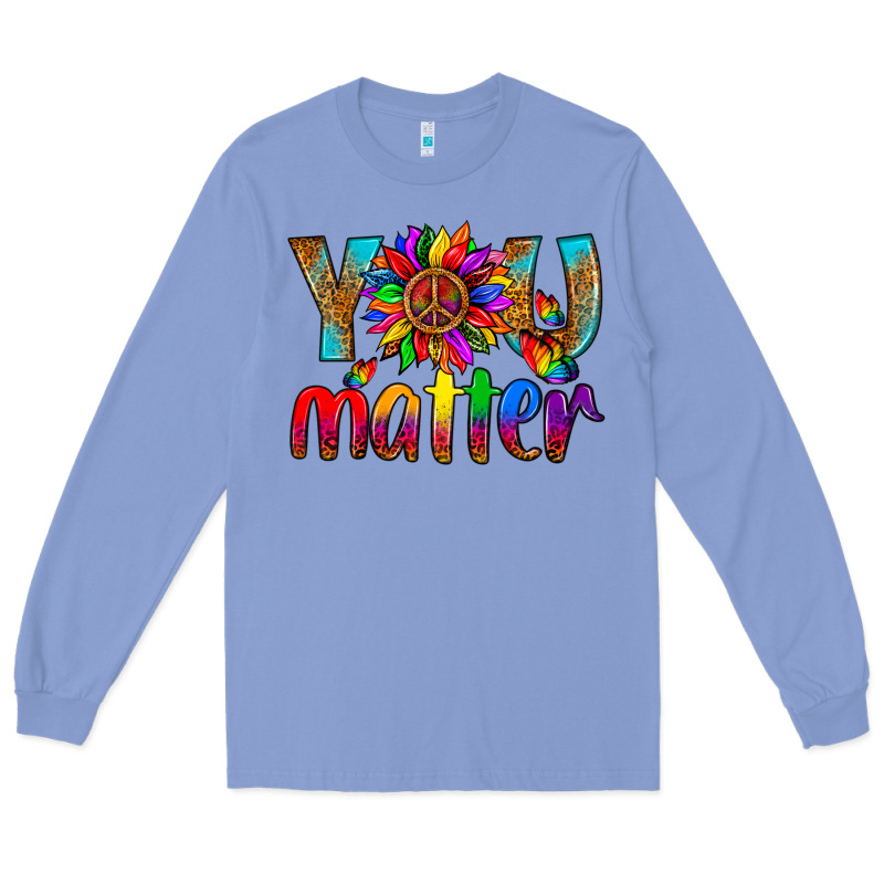 Lgbtq+ You Matter With Leopard Long Sleeve Tee by NancyCooperArtShop | Teevron