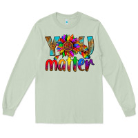 Matcha LGBTQ+ you matter with leopard Long Sleeve Tee - NancyCooperArtShop