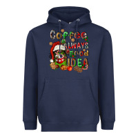 Navy coffee is always a good idea Heavyweight Hoodie - FaDigitalArtStudio