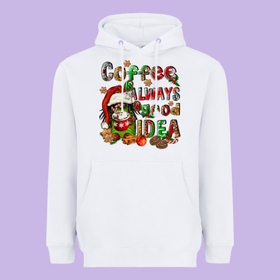 Coffee Is Always A Good Idea Heavyweight Hoodie Designed By Fadigitalartstudio