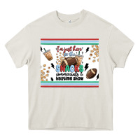 Cream i'm just here for the snacks Heavy Core Tee - MaliasSmallBusiness