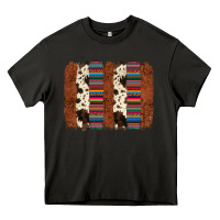 Asphalt serape cowhide  brushstroke Heavy Core Tee - AdoDesignShop