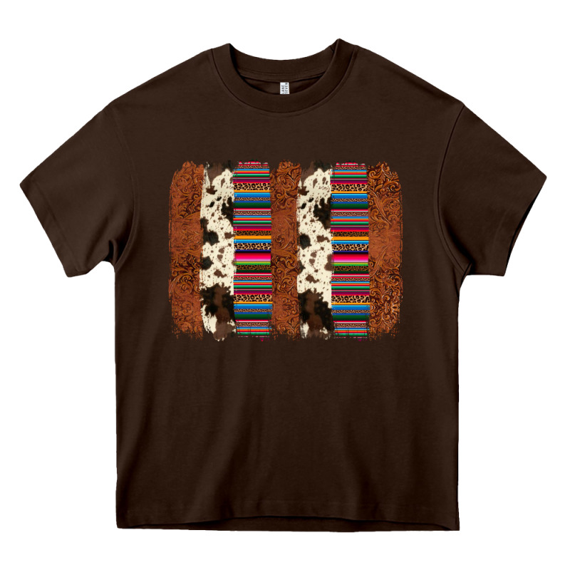 Serape Cowhide  Brushstroke Heavy Core Tee by AdoDesignShop | Teevron