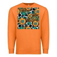 Carrot gemstone sunflower leopard seamless pattern Premium Sweatshirt - BundleAndBundleShop