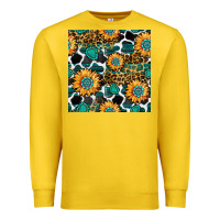Lemon gemstone sunflower leopard seamless pattern Premium Sweatshirt - BundleAndBundleShop
