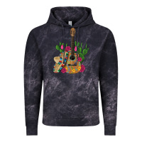 Cloud Black ,mexican sombrero guitar rose cactus Vintage Hoodie - Artiststas