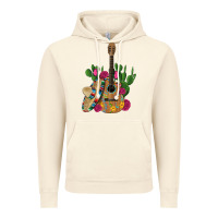 Vintage Artic ,mexican sombrero guitar rose cactus Vintage Hoodie - Artiststas