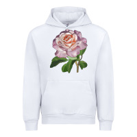 White belinda's blush rose Urban Hoodie - LillyAllenDesigns
