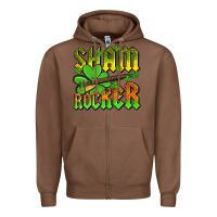 Chestnut St. Patrick’s Day sham rocker with guitar Zipper Hoodie - OliviaCreatesArt