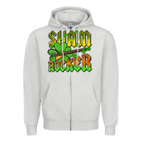 Dove Grey St. Patrick’s Day sham rocker with guitar Zipper Hoodie - OliviaCreatesArt