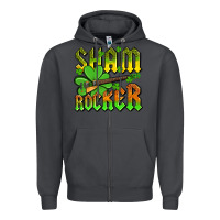 Smoke St. Patrick’s Day sham rocker with guitar Zipper Hoodie - OliviaCreatesArt