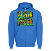 True Royal St. Patrick’s Day sham rocker with guitar Zipper Hoodie - OliviaCreatesArt