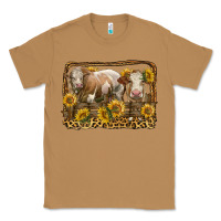 Toasted Coconut simmental bull and heifer with sunflowers Classic Tee - LillyAllenDesigns