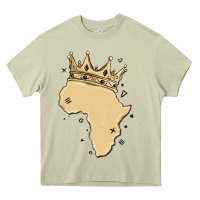 Mossy africa with crown Heavy Core Tee - MaliasSmallBusiness
