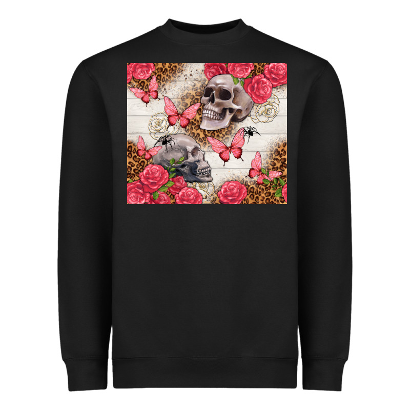 Skulls And Roses Tumbler Heavyweight Sweatshirt by TumblerDesignByShophia | Teevron