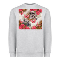 Heather Grey skulls and roses tumbler Heavyweight Sweatshirt - TumblerDesignByShophia