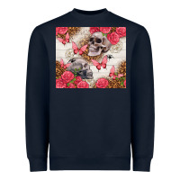 Navy skulls and roses tumbler Heavyweight Sweatshirt - TumblerDesignByShophia