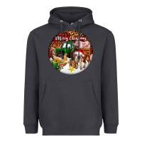 Smoke Merry Christmas Farm Animals Heavyweight Hoodie - FaDigitalArtStudio