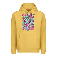 Antique Gold My God is stronger than Cancer Premium Hoodie - FaDigitalArtStudio