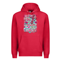 Cardinal My God is stronger than Cancer Premium Hoodie - FaDigitalArtStudio