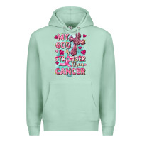 Seafoam My God is stronger than Cancer Premium Hoodie - FaDigitalArtStudio