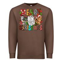 Chestnut Merry christmas cats Premium Sweatshirt - FaDigitalArtStudio