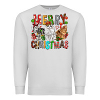 Dove Grey Merry christmas cats Premium Sweatshirt - FaDigitalArtStudio