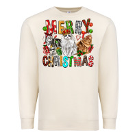 Sandshell Merry christmas cats Premium Sweatshirt - FaDigitalArtStudio