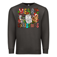 Smoke Merry christmas cats Premium Sweatshirt - FaDigitalArtStudio