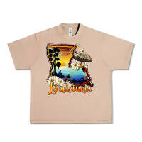 Burro louisiana  sunset map magnolia Urban Heavy Tee - BarkalooDesign