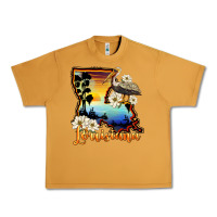 Peanut Butter louisiana  sunset map magnolia Urban Heavy Tee - BarkalooDesign